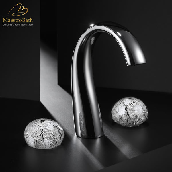 GLAMOUR 3-Hole Luxury Bathroom Faucet | Polished Chrome