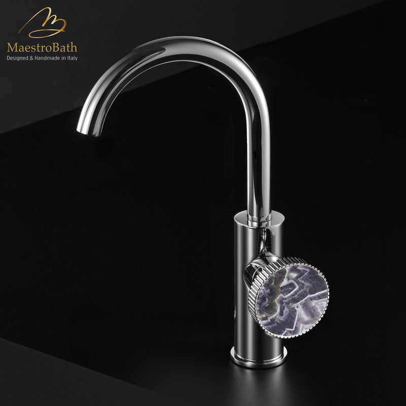 Preziosa Luxury Bathroom Faucet | Polished Chrome