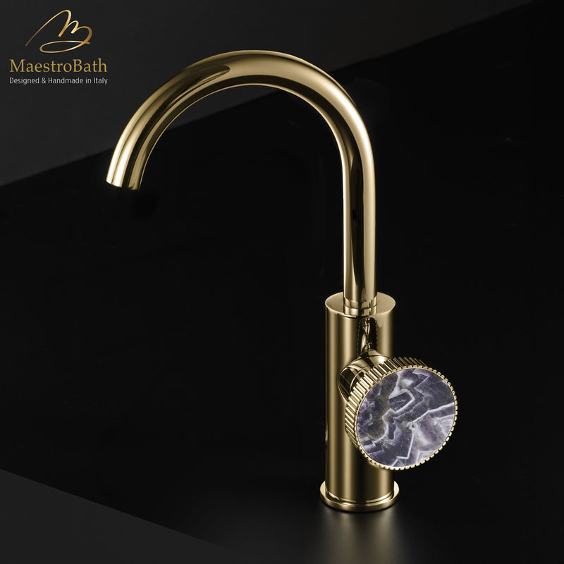 Preziosa Luxury Bathroom Faucet | Polished Gold