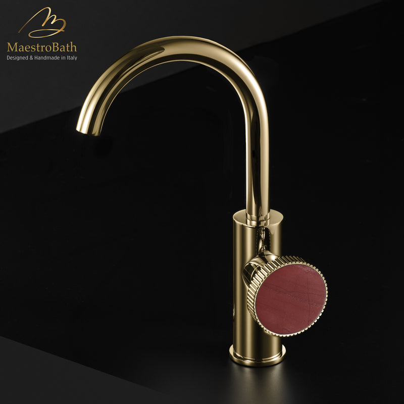 Preziosa Luxury Bathroom Faucet | Polished Gold