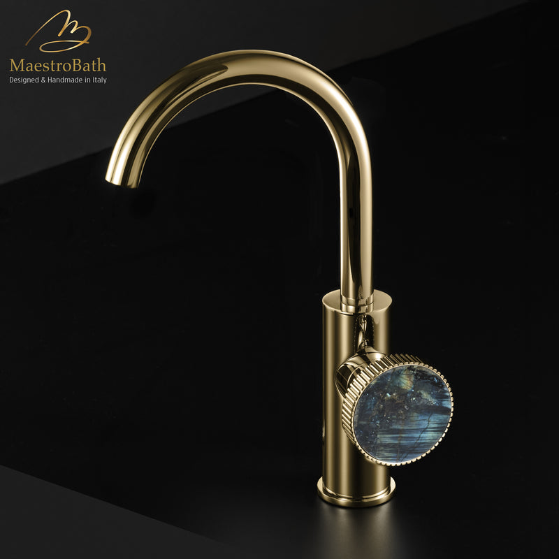 Preziosa Luxury Bathroom Faucet | Polished Gold