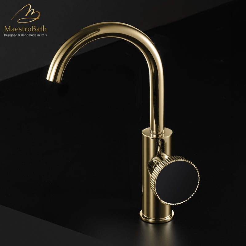 Preziosa Luxury Bathroom Faucet | Polished Gold