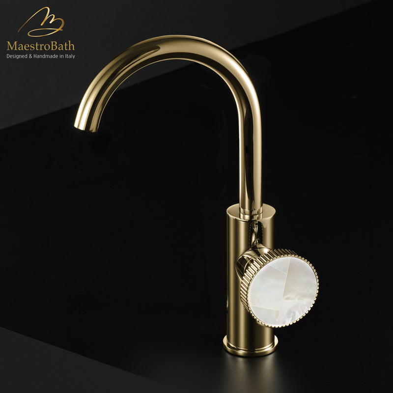 Preziosa Luxury Bathroom Faucet | Polished Gold