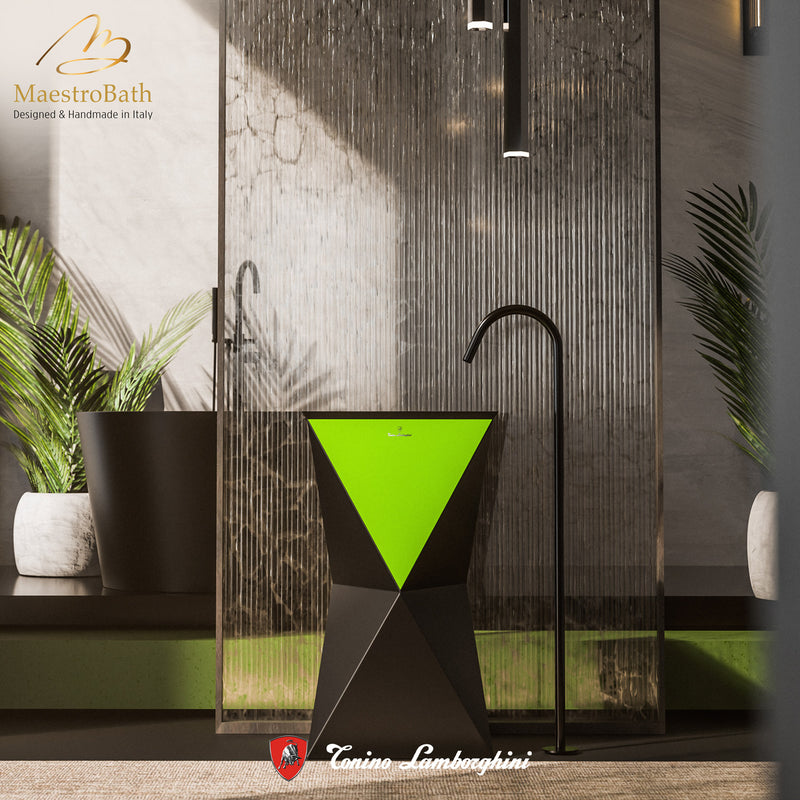 Prisma by Tonino Lamborghini Freestanding Sink