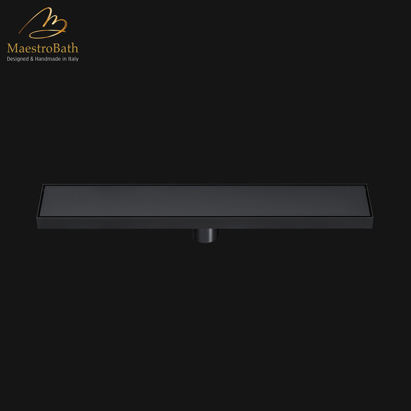 Modern Shower Linear Drain 600 | Matte Black