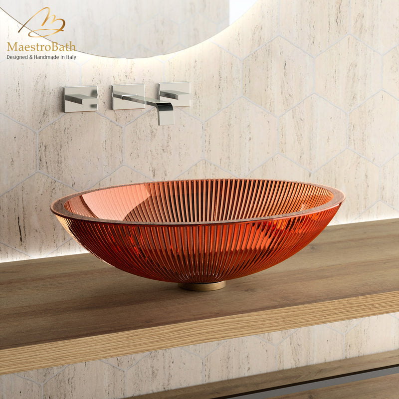 Plisse Luxury Oval Vessel Sink