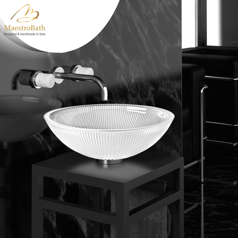 Plisse Luxury Round Vessel Sink