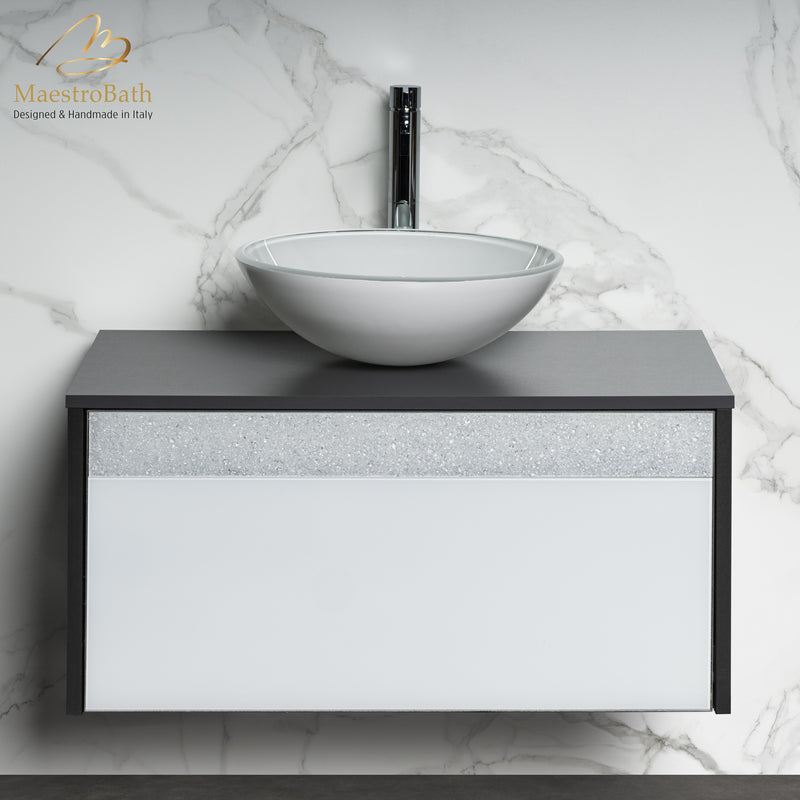 Alba 32" Vanity Set | Grey and White