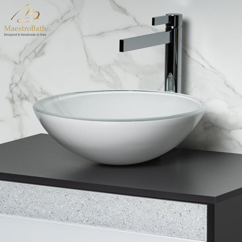 Luxury Round Crystal Vessel Sink