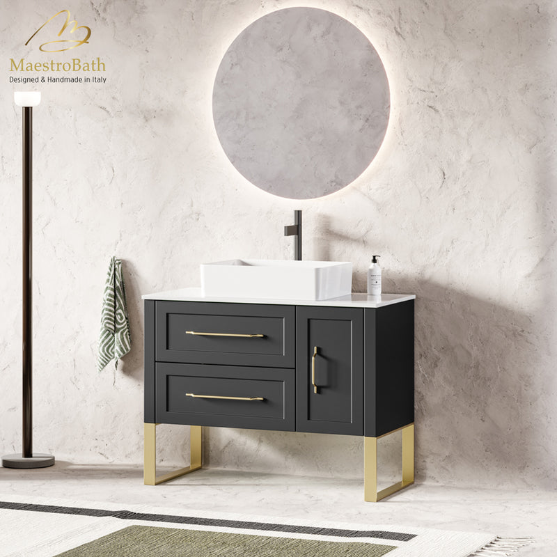 Classic 100 Bathroom Vanity | Black