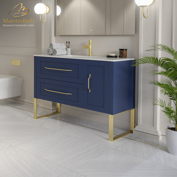 Classic 100 Bathroom Vanity | Midnight Blue #color_midnight blue