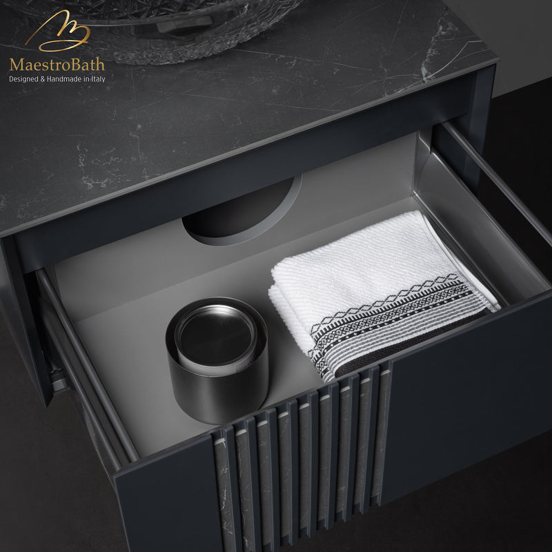 Mantua Bathroom Vanity 24" | Black