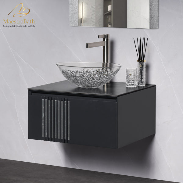 Mantua Bathroom Vanity 24" | Black