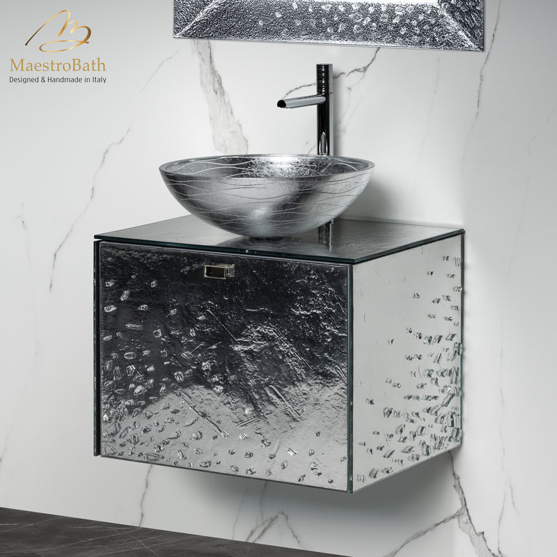 Luxury Crystal Wallmount Bathroom Vanity