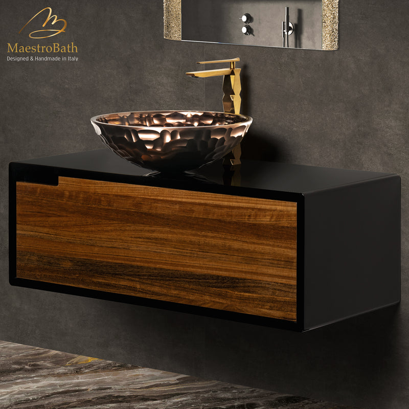 Petrus 100 Bathroom Vanity | Walnut