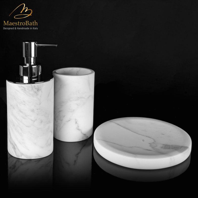 Cosmopolitan Soap Dispenser | White and Chrome