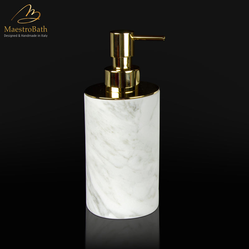 Cosmopolitan Soap Dispenser | White and Gold