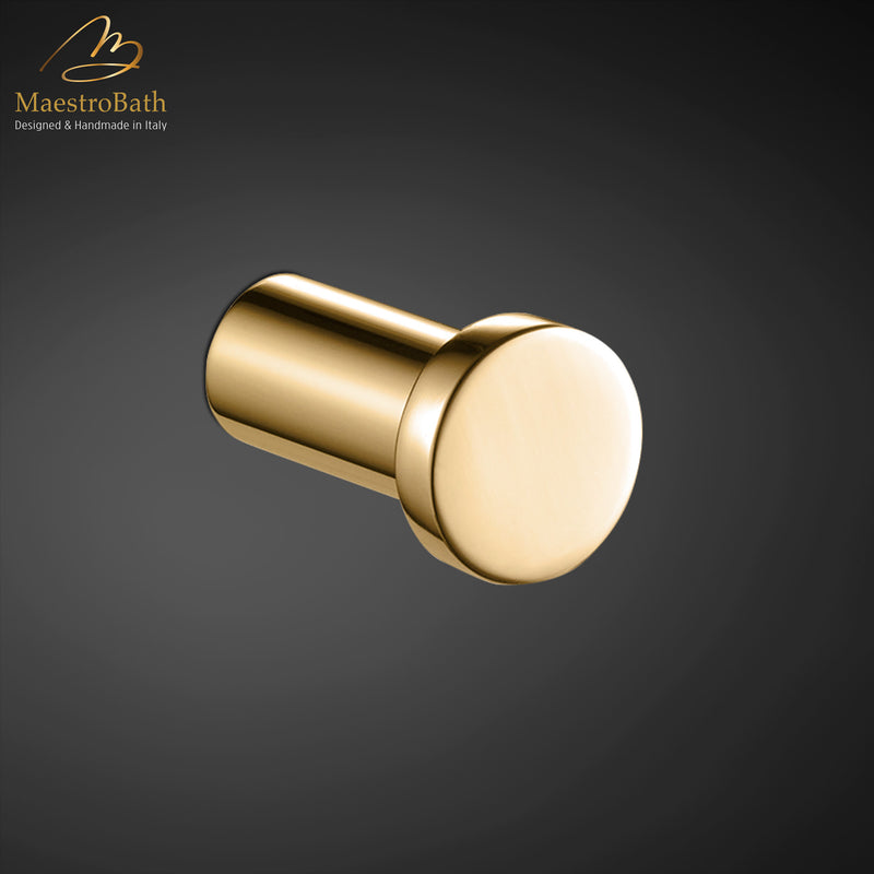 Minimal Wall Hook | Polished Gold