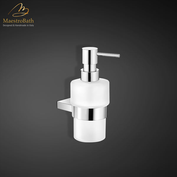 Modern Wall Mounted Soap Dispenser | Polished Chrome