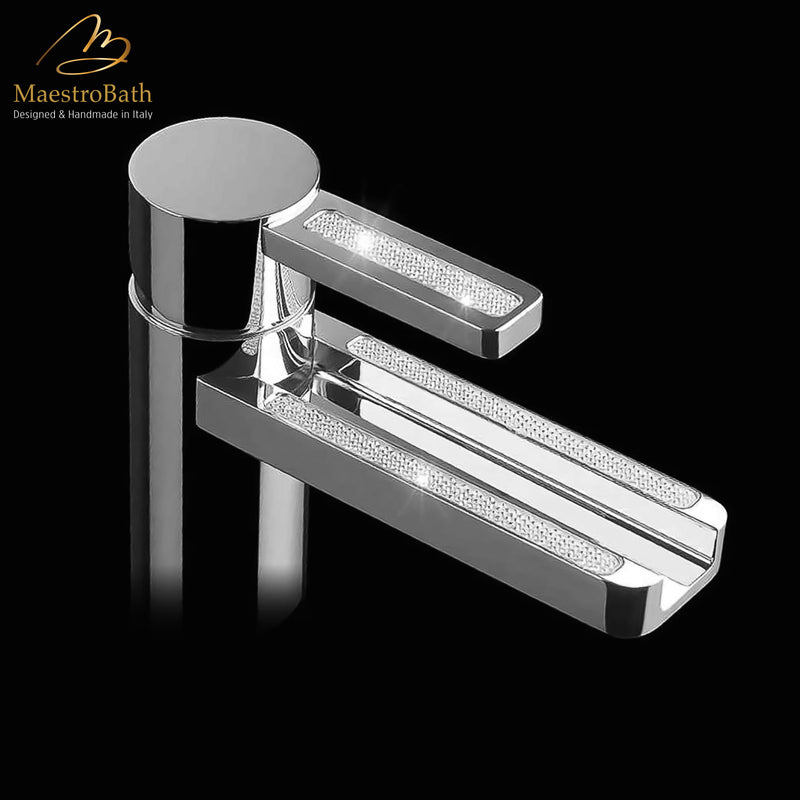 Swarovski Crystal Bathroom Faucet | Polished Chrome