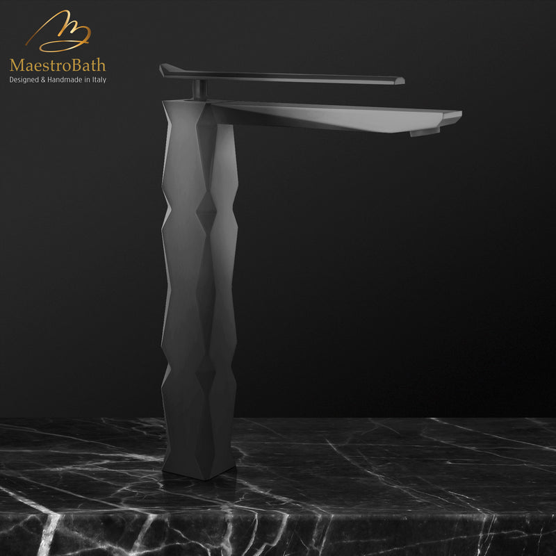 Ikon Black Luxury Vessel Sink Faucet