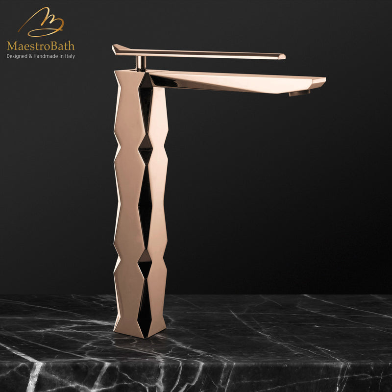 Ikon Rose Gold Luxury Vessel Sink Faucet