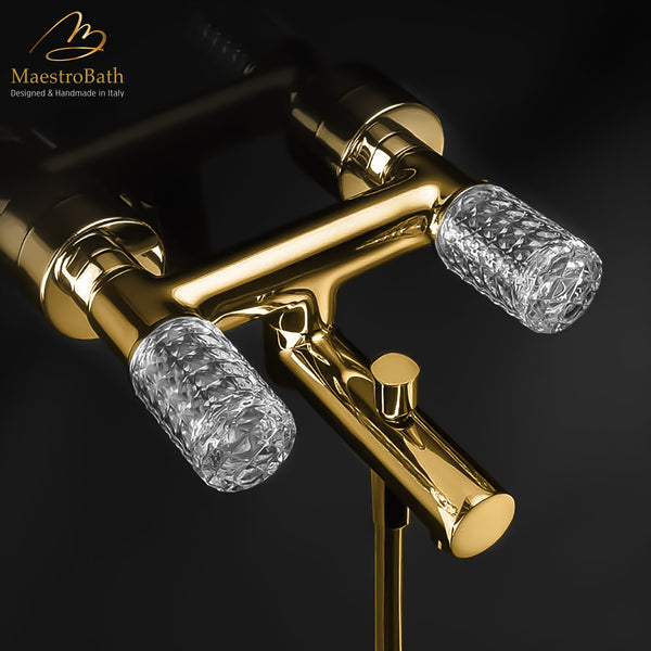 Kyros Bath Filler | Polished Gold