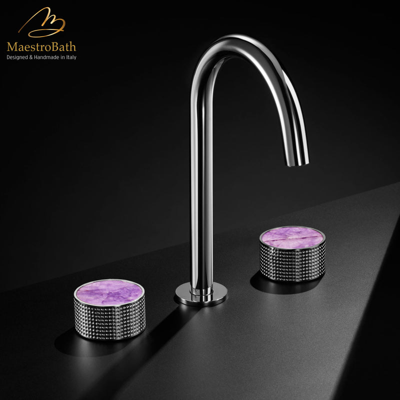 Preziosa Luxury 3-hole Bathroom Faucet | Polished Chrome