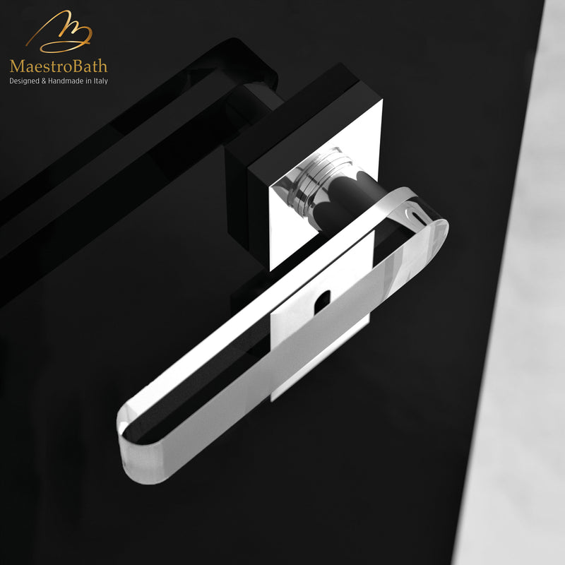 GIRO Crystal Door Handle | Clear-Mat/Chrome