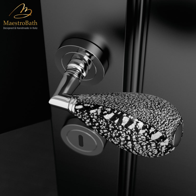 MURANO Crystal Door Handle | Chrome