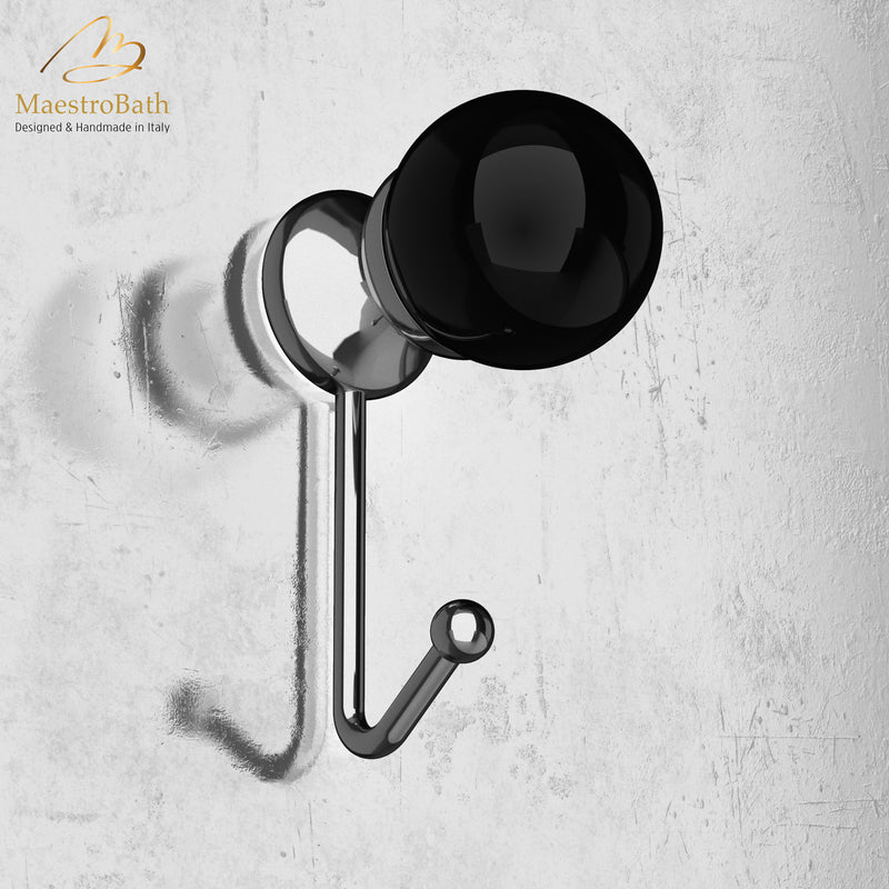 Astro Coat Hook | Black/Chrome