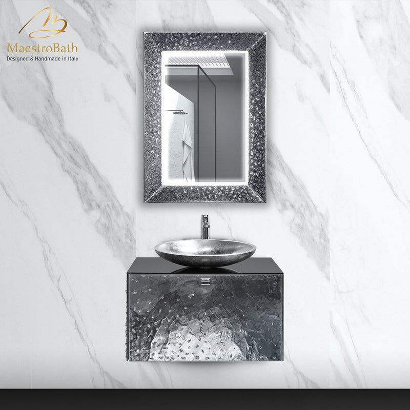 Luxury Crystal Wallmount Bathroom Vanity