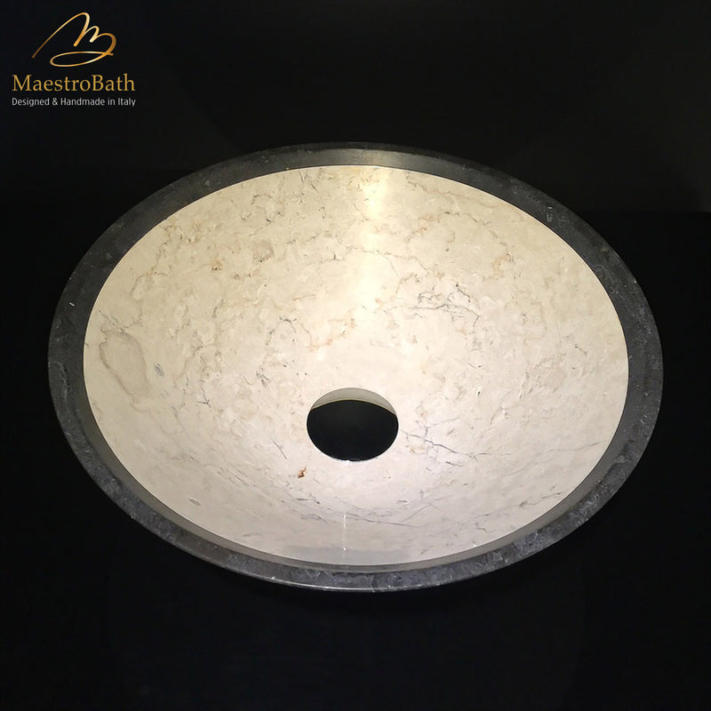 Stone Duotono B Contemporary Natural Stone Sink