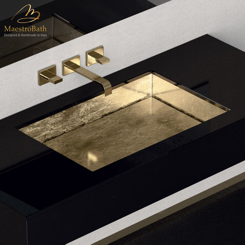 Four Lux Undermount Modern Bathroom Sink