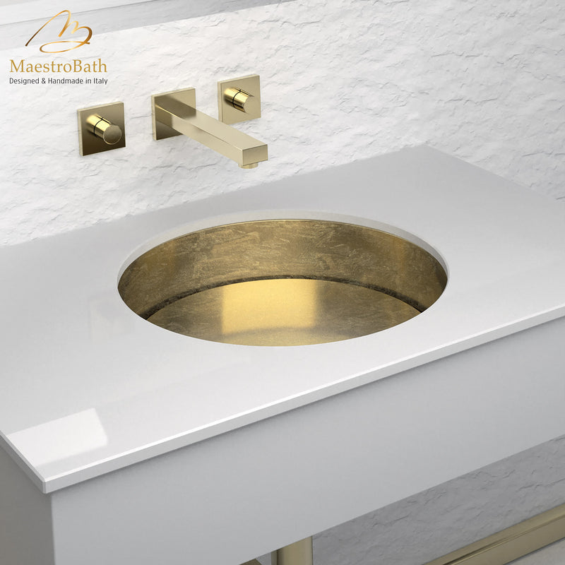 Rho Lux Undermount Modern Bathroom Sink