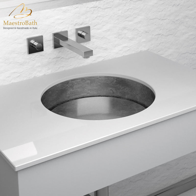 Rho Lux Undermount Modern Bathroom Sink