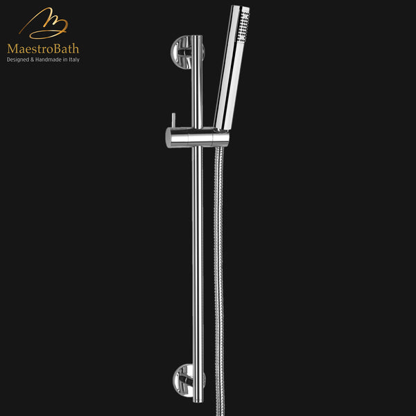 Mini Star Shower Sliding Bar | Polished Chrome