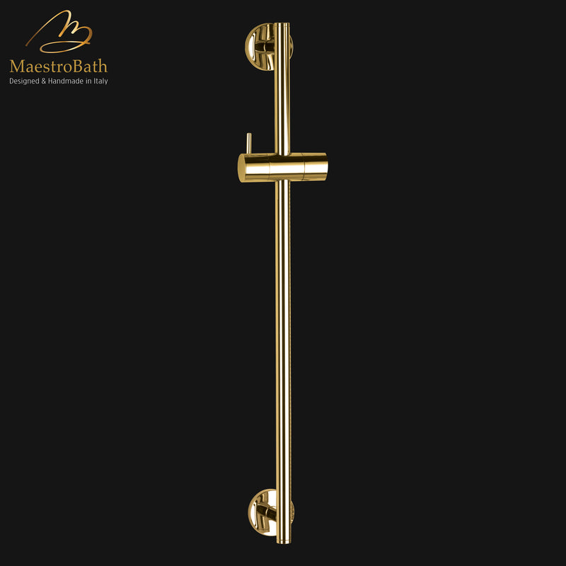 Mini Star Shower Sliding Bar | Polished Gold