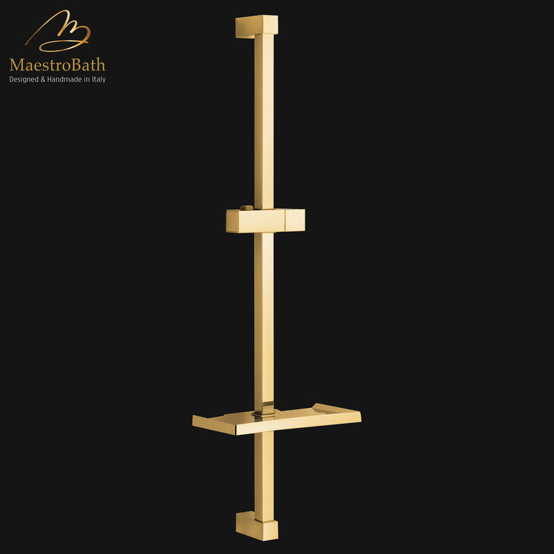 Kuadrat Shower Sliding Bar | Polished Gold