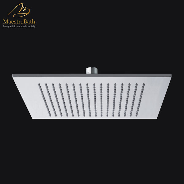 Square Shower Head brass 400x400 mm | Polished Chrome 