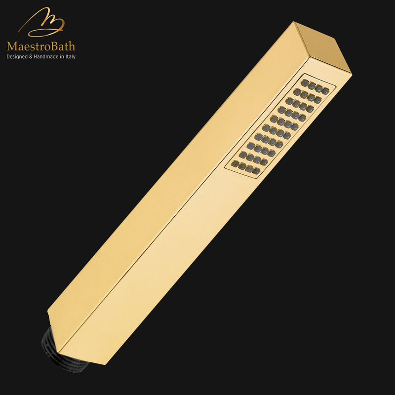 Kuadrat Hand Shower | Polished Gold