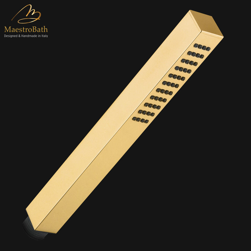 Kuadrat Hand Shower | Polished Gold