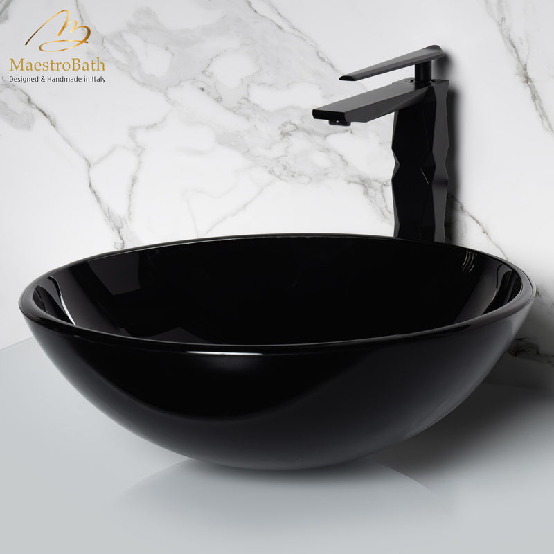 Luxury Round Crystal Vessel Sink