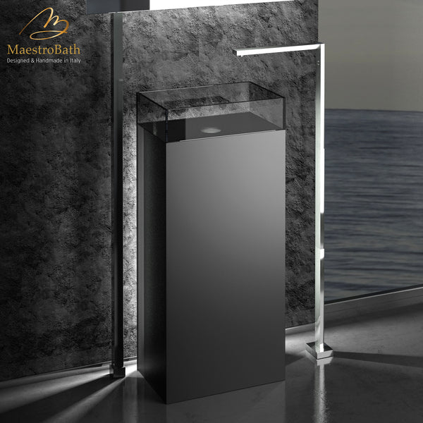 Cosmopolitan Pedestal Sink | Black #color_black