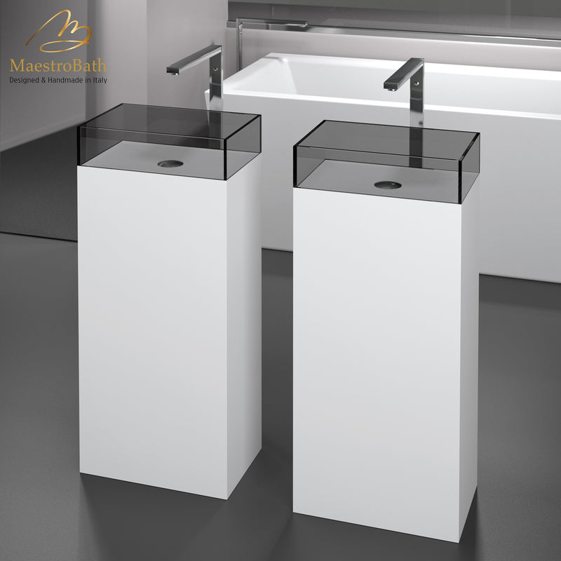 Cosmopolitan Pedestal Sink | White