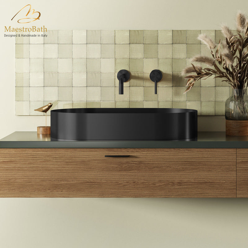 Modern Oval Vessel Sink