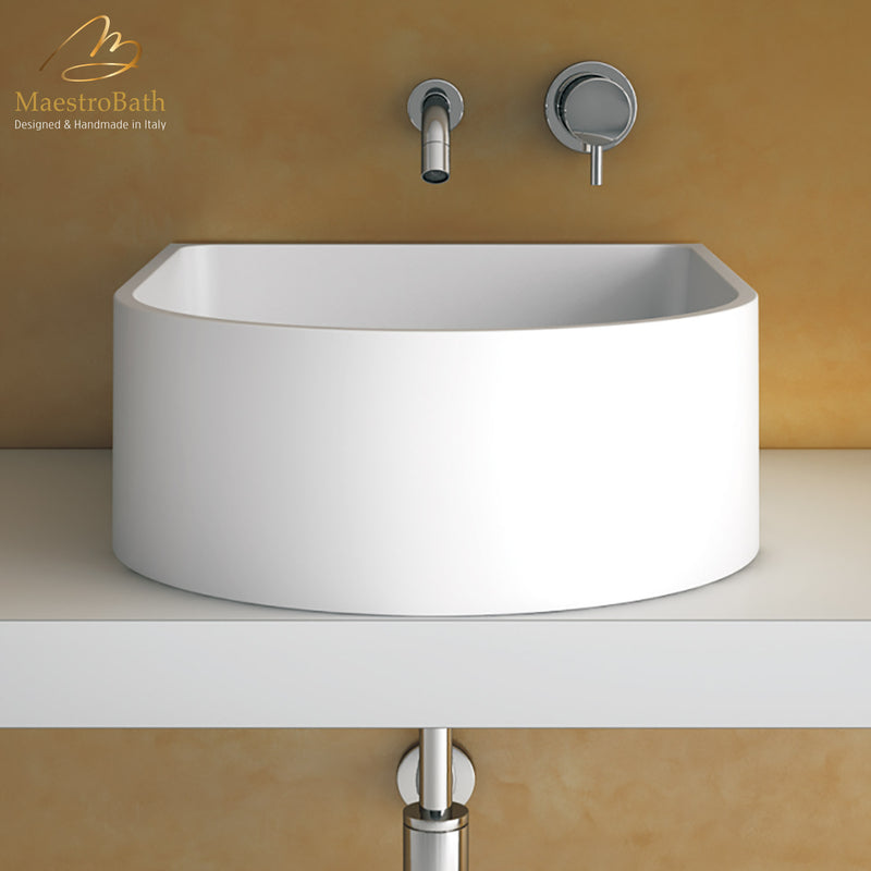 Teknoform Soul White Luxury Vessel Sink