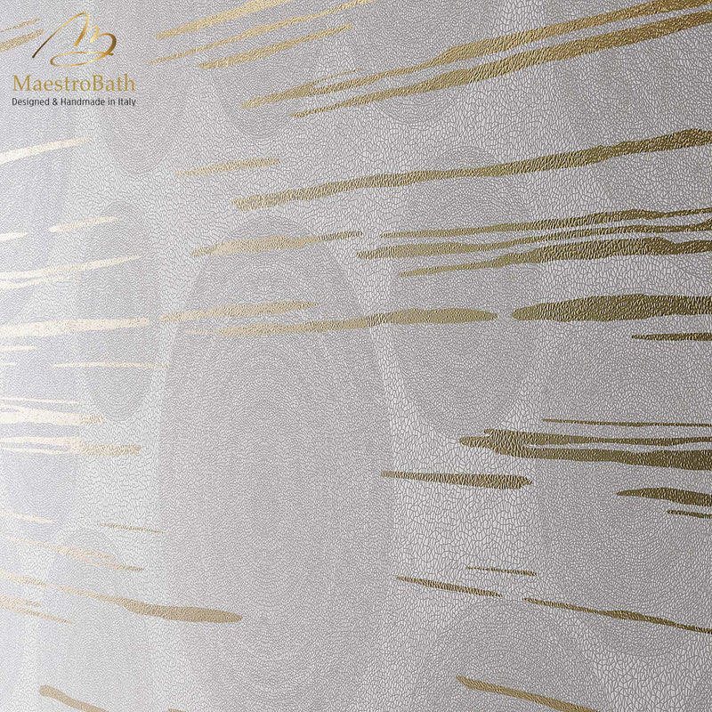 Hyams Luxury Tile | White and Gold