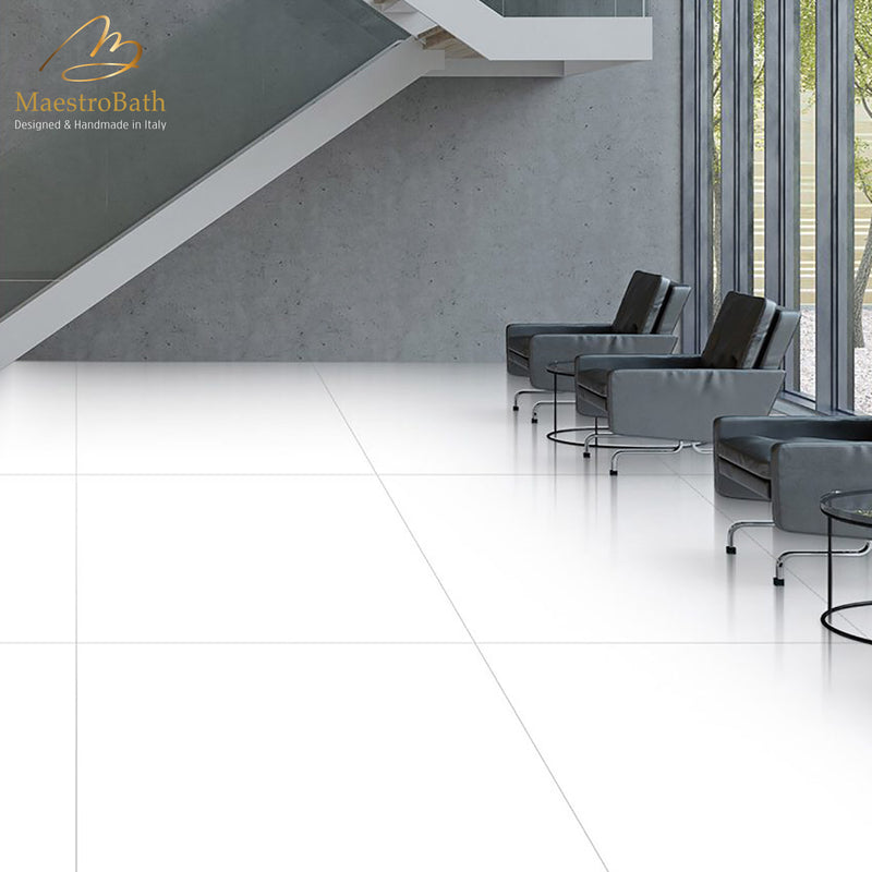 Ice Luxury Tile | White