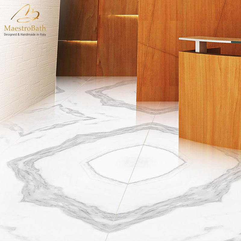 Polar Luxury Tile | White